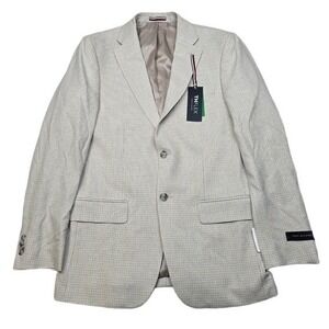 Tommy Hilfiger Conrad Sport Coat Mens 38R White Tan Modern Fit Blazer $295 NEW